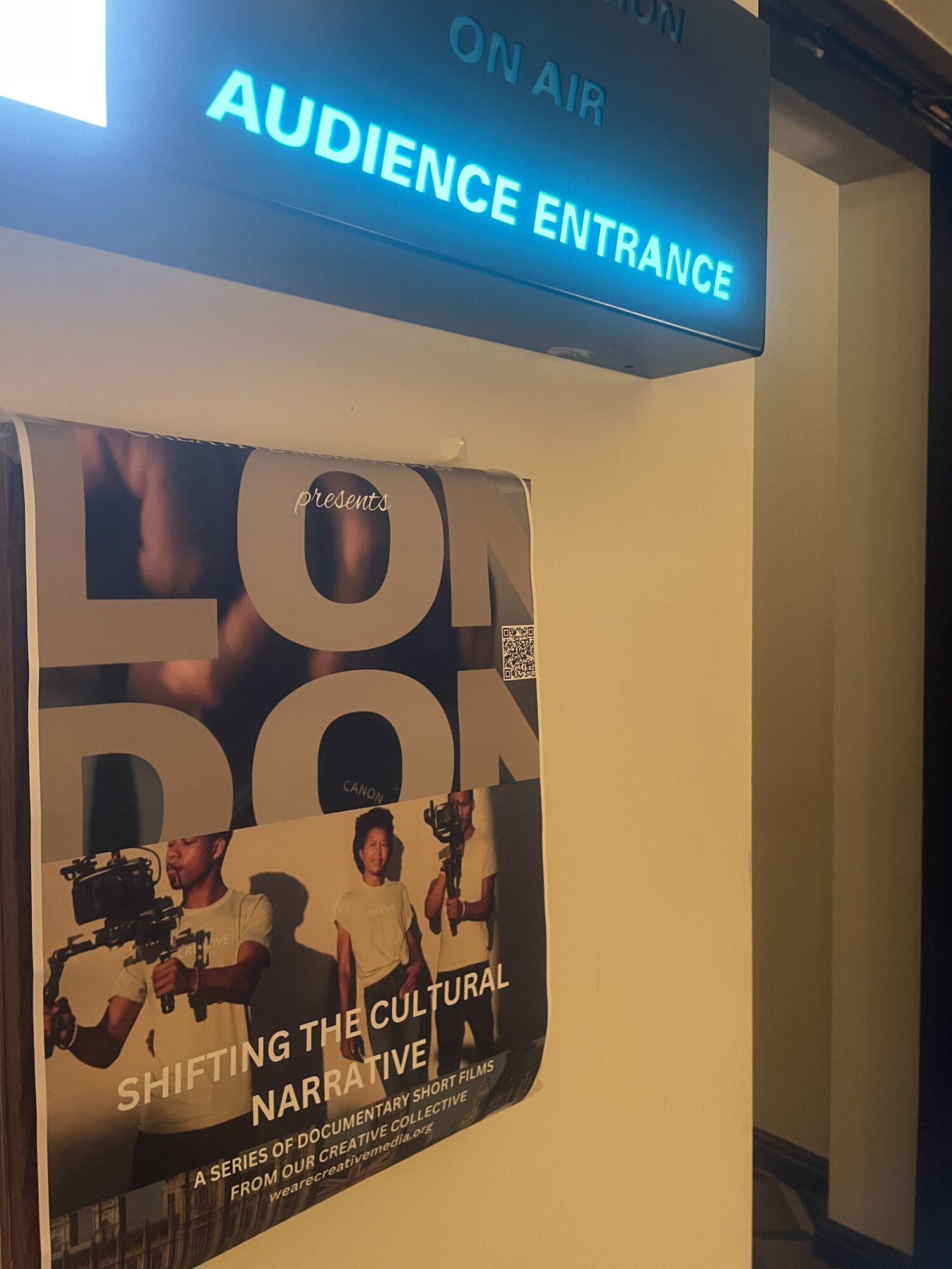 London screening — cinema entrance