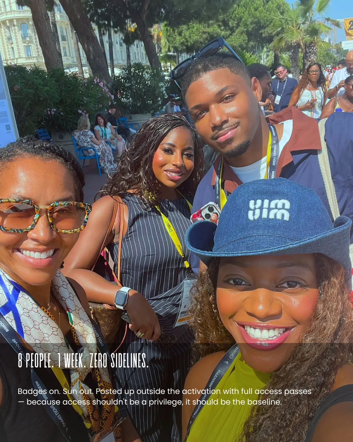 Delegates with full access passes in Cannes