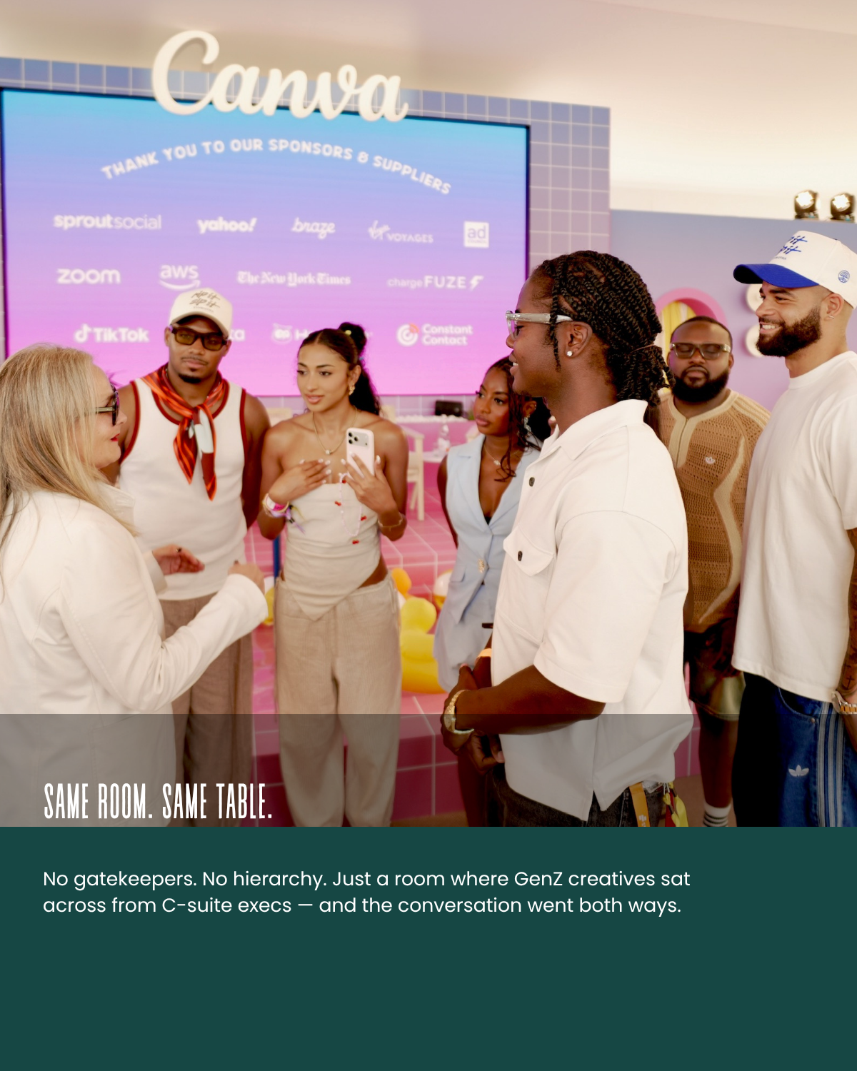 Gen Z creatives in conversation with executives